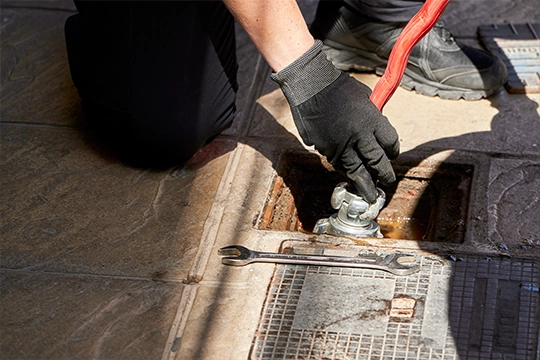 grease trap cleaning technician
